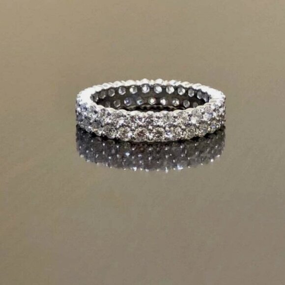 Vintage Pavé Eternity Ring - Sterling - Picture 4 of 7